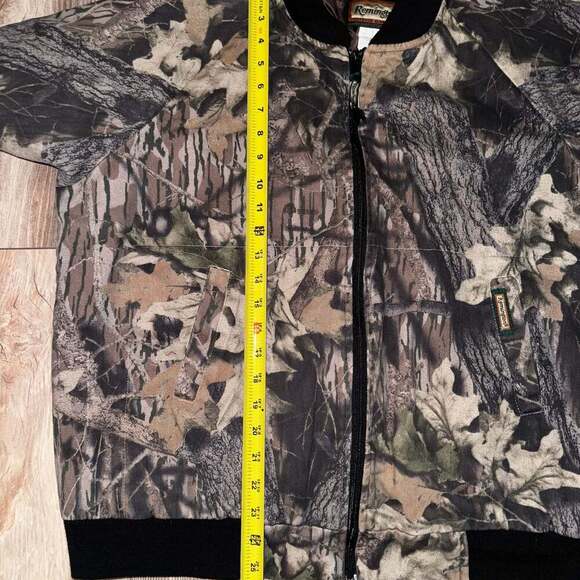 Vintage 90s Remington Camo Insulated Bomber Jacket Men's Size Large - Picture 5 of 10